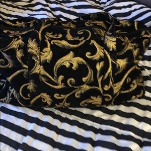 Vintage black and gold hato hasi weekender bag